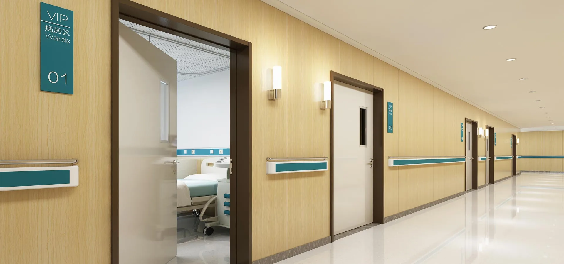 Lieferant integrierter Lösungen für Krankenhaustürsysteme